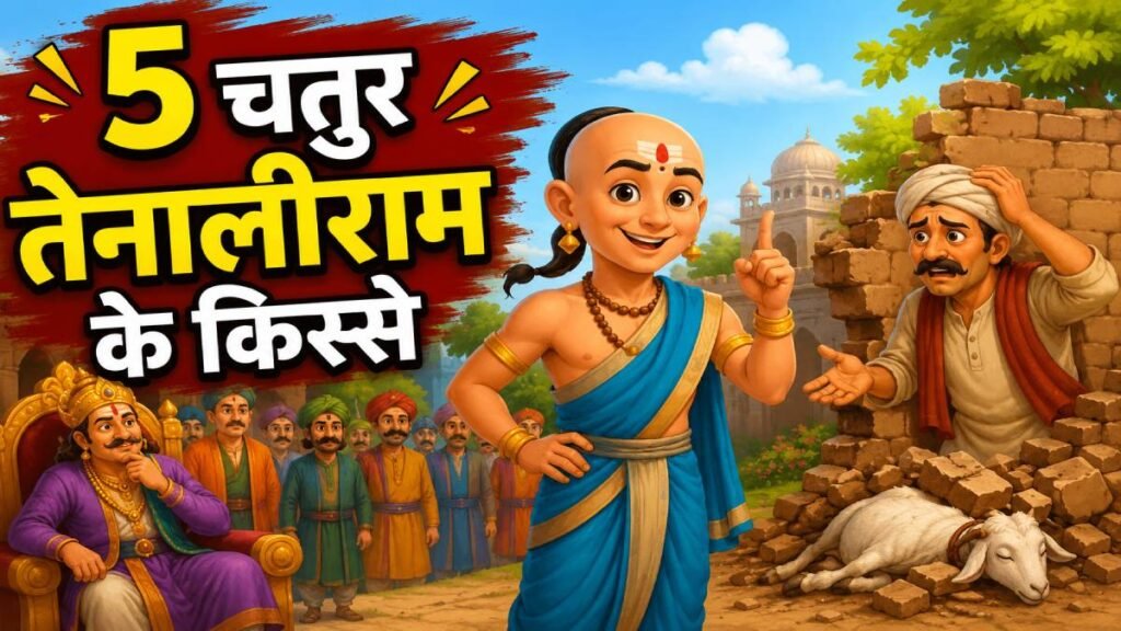 तेनालीराम की 5 प्रसिद्ध कहानियाँ – बुद्धि, हास्य और चतुराई की मिसाल