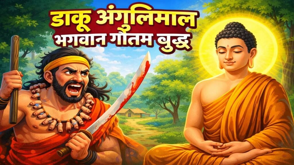 खूंखार डाकू अंगुलिमाल कैसे बना बुद्ध का शिष्य