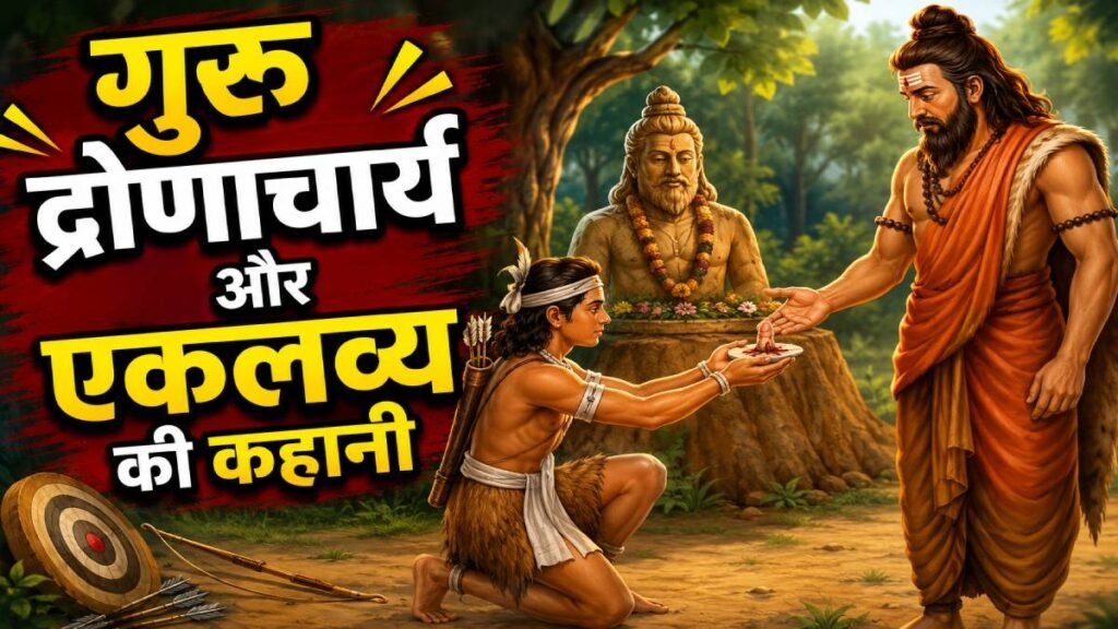 गुरु द्रोणाचार्य के मना करने के बाद भी एकलव्य ने धनुष विद्या कैसे सीखी