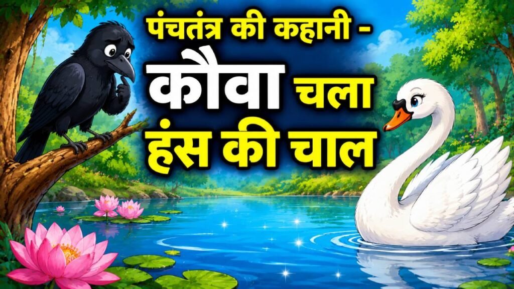 कौवा चला हंस की चाल – दूसरों की नकल का अंजाम | पंचतंत्र की प्रसिद्ध कहानी
