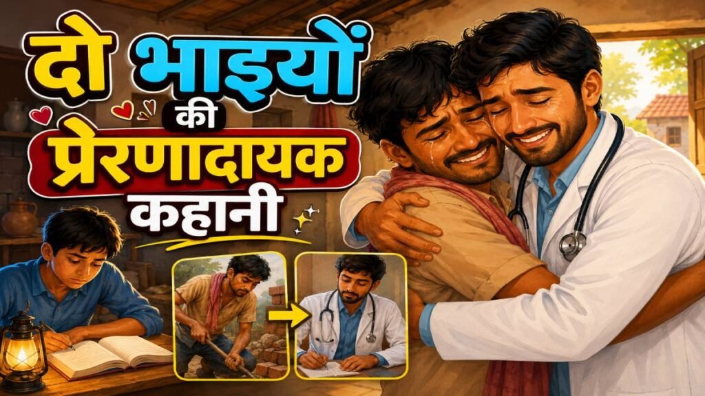 बड़े भाई का त्याग, छोटे की सफलता – दिल छू लेने वाली दो भाइयों की प्रेरणादायक कहानी